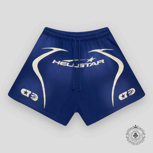 Hellstar Warm Up Shorts in Blue