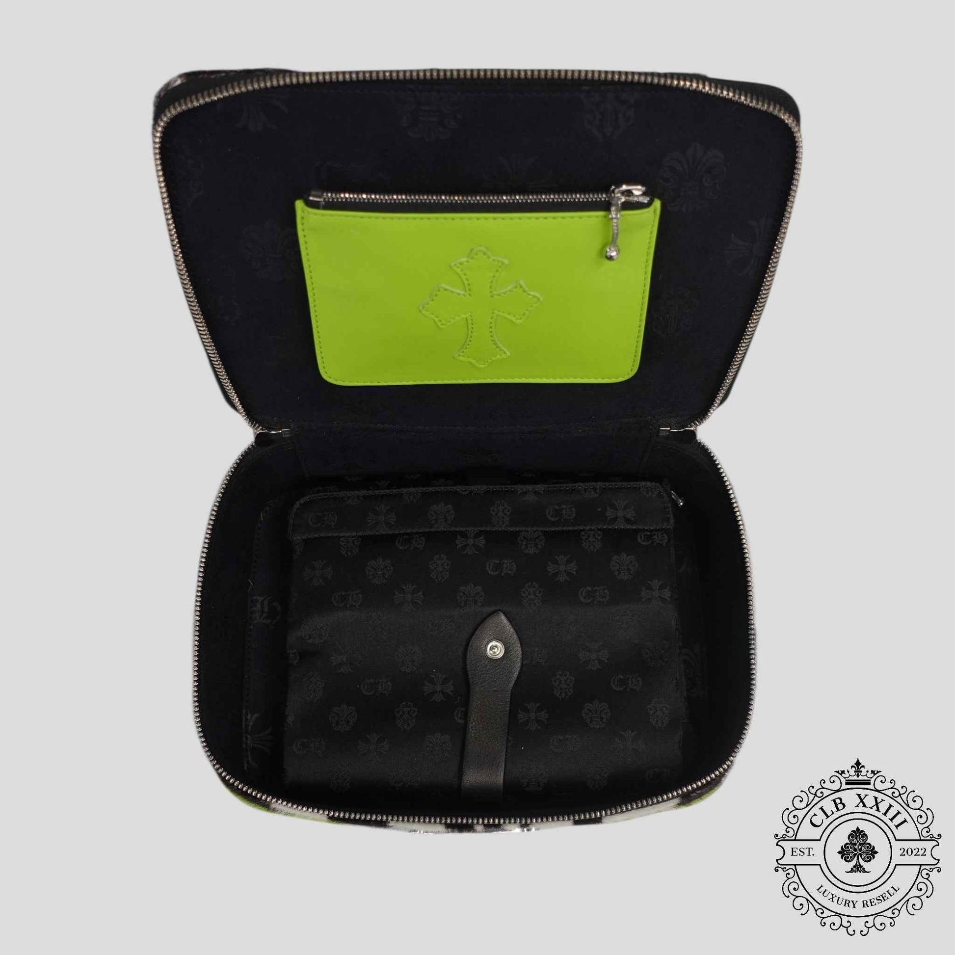 Chrome Hearts Jewelry Case in Zebra / Green