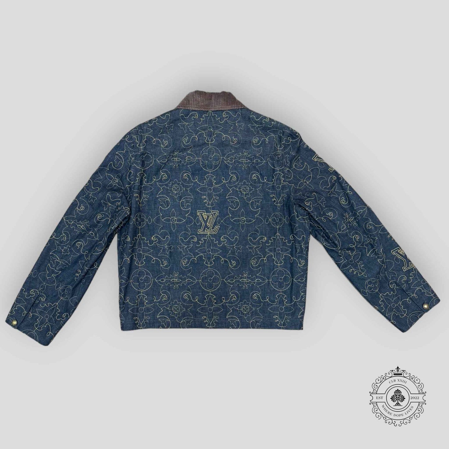 Louis Vuitton Arabesque Embroidered Denim Jacket