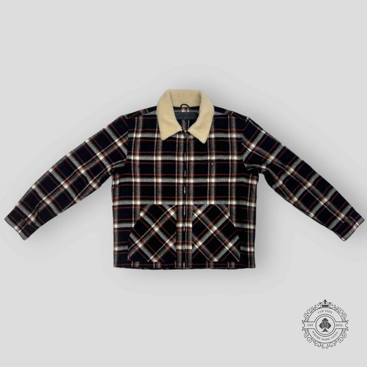 Chrome Hearts Shearling Collar Zip-up Jacket