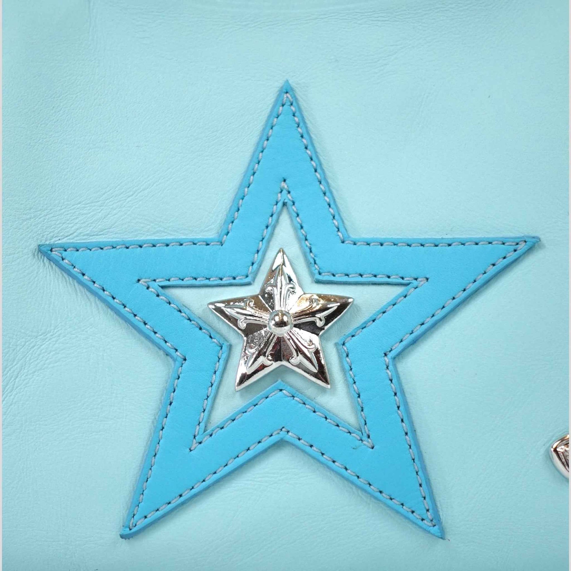 Chrome Hearts Star Patch Nip & Tuck Bag in Blue