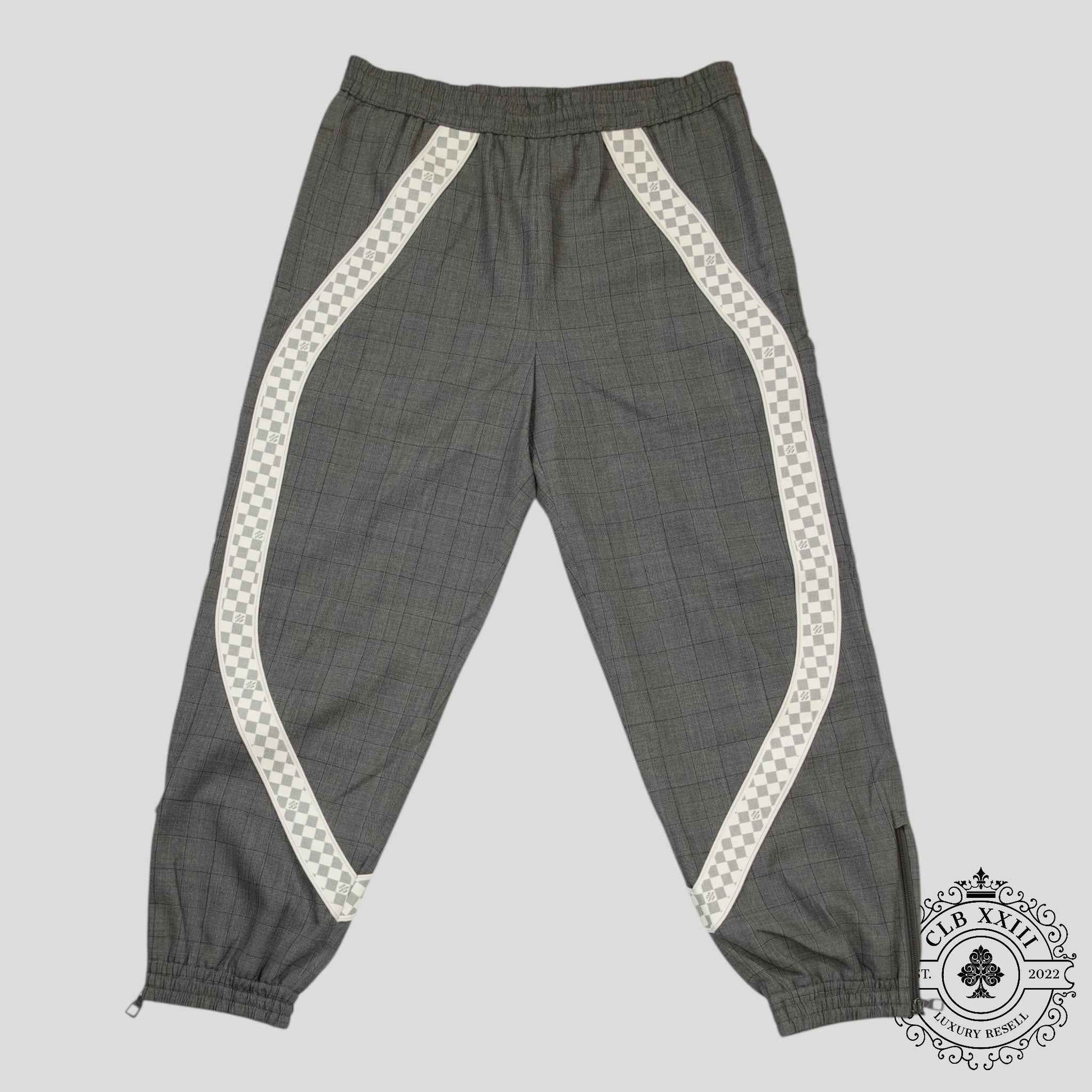 Louis Vuitton Wool Track Pants in Grey