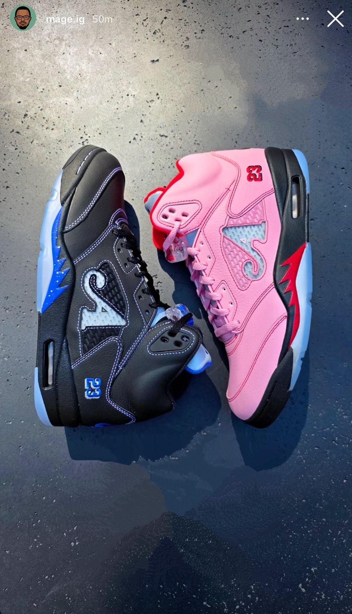 Awake NY x Air Jordan 5 "Black/Racer Blue" AIR JORDAN