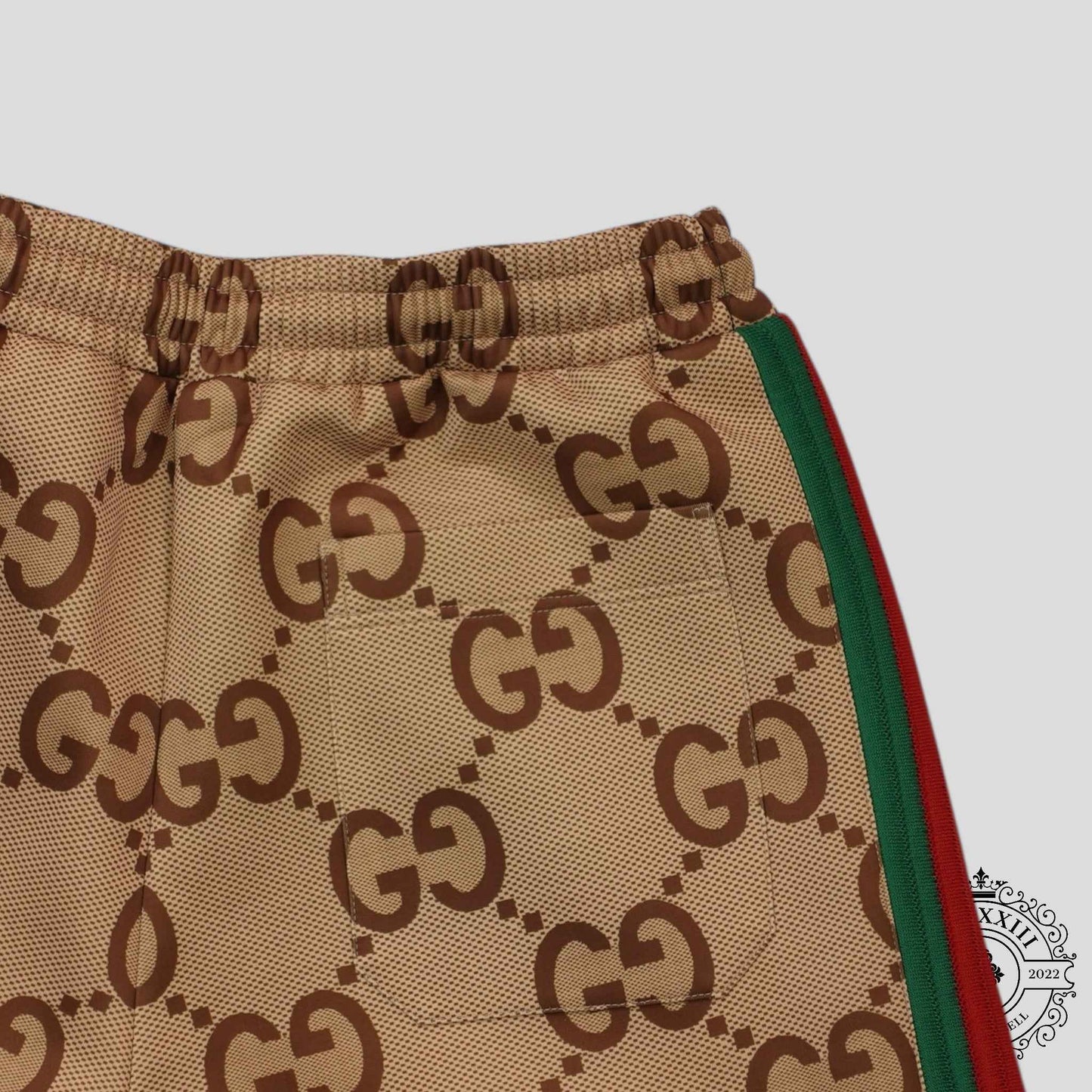 Gucci Jumbo Jacquard Track Pants in Brown