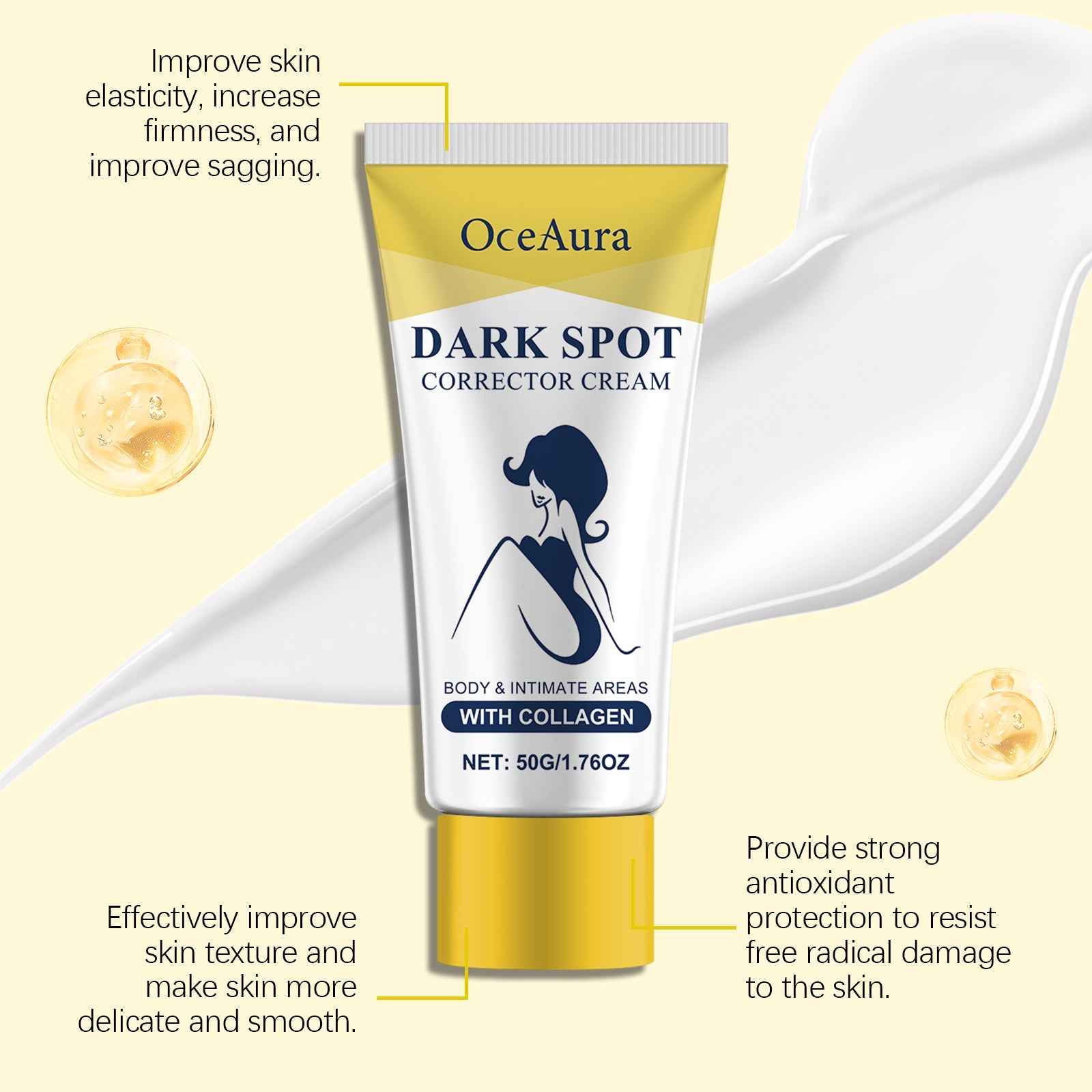 OceAura Body Moisturizer Moisturizes Body Skin To Improve Skin Dullness Moisturizing Body Cream