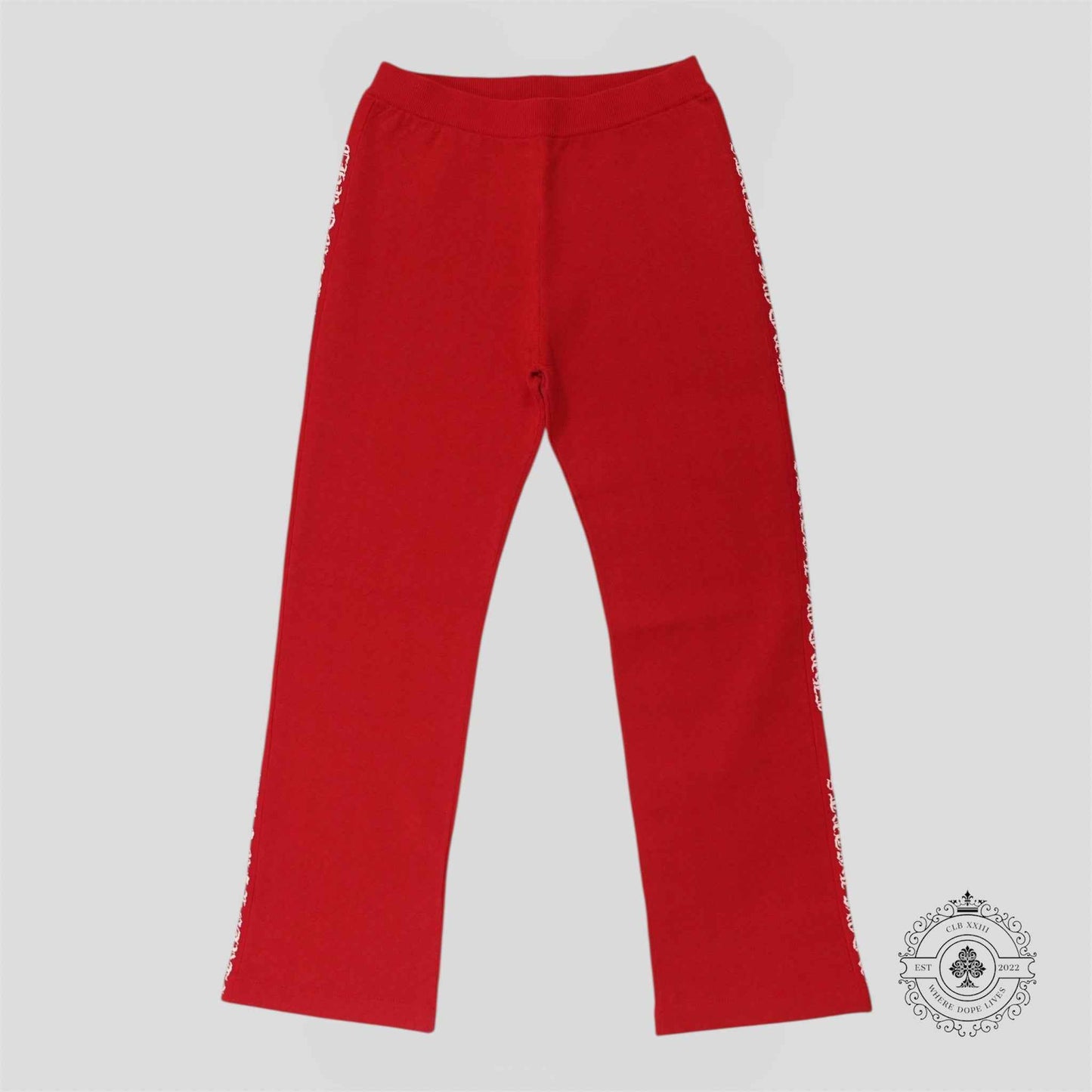Chrome Hearts Plus Jacquard Pants in Red