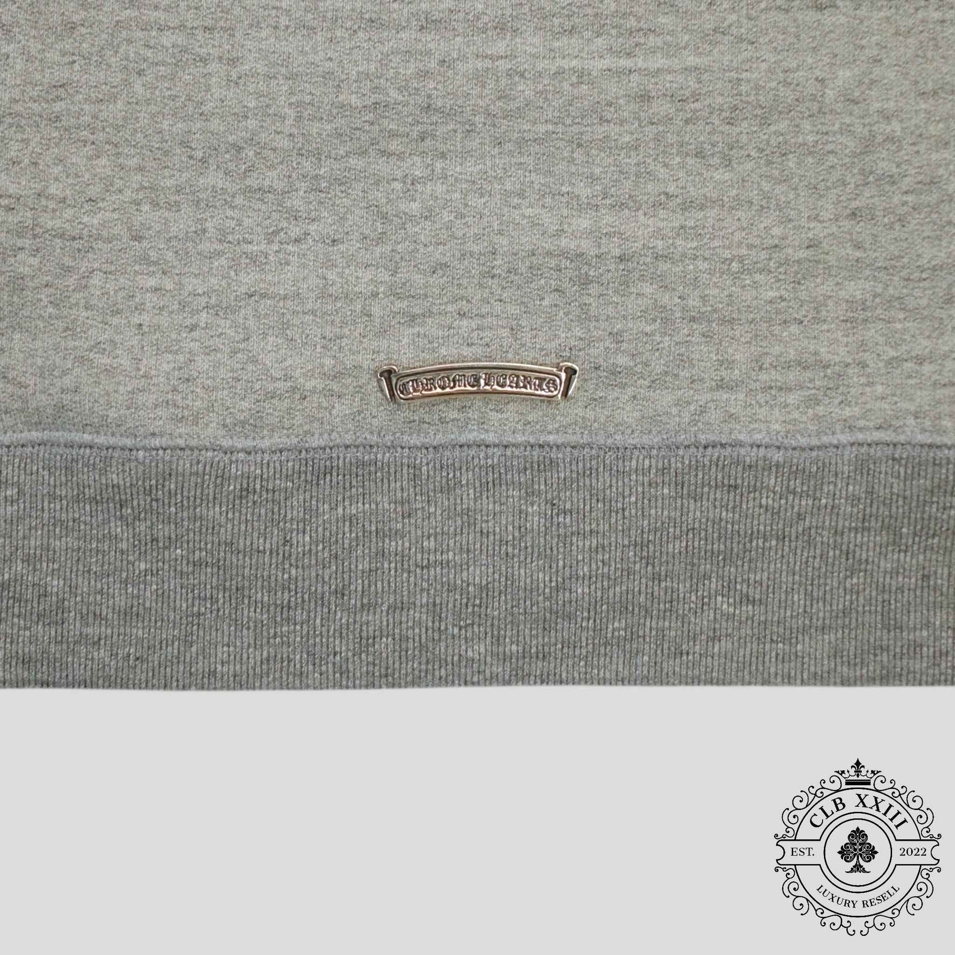 Chrome Hearts Cemetery Cross Seven-11 Hoodie in Grey