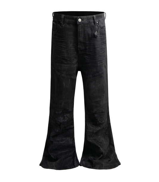 DOUBLE KNEE FLARE DENIM
