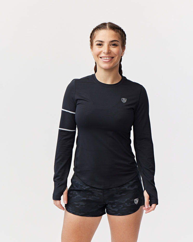 Foudy Women's Longsleeve Workout Top - JUSTLUXURY