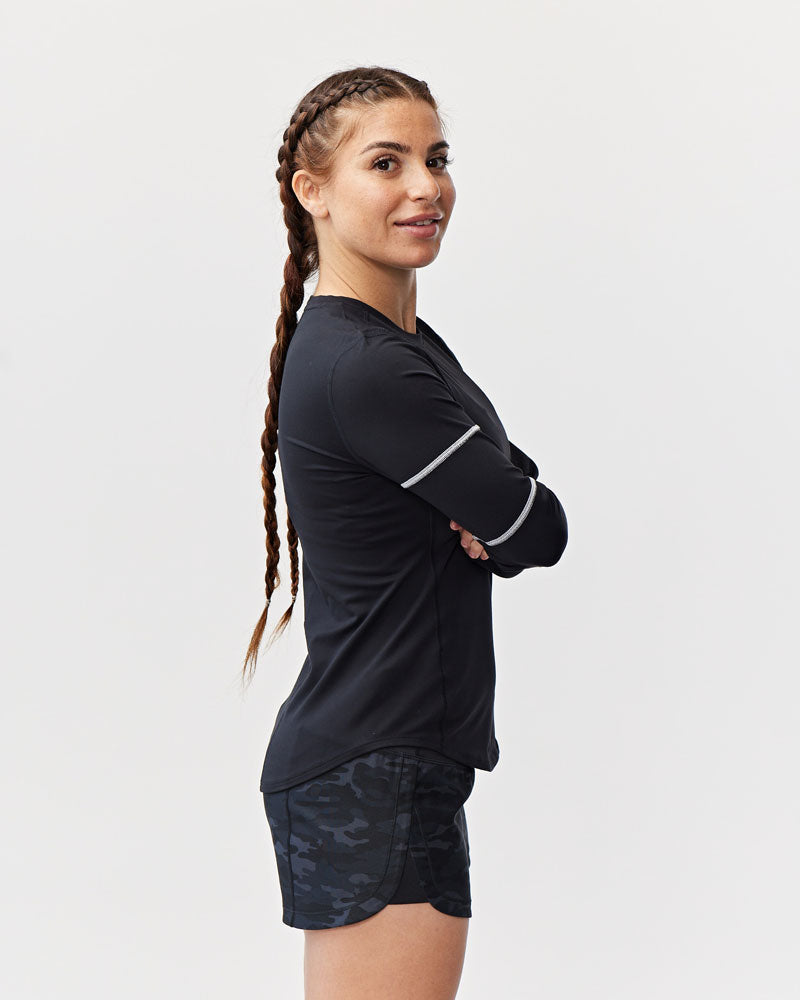 Foudy Women's Longsleeve Workout Top - JUSTLUXURY