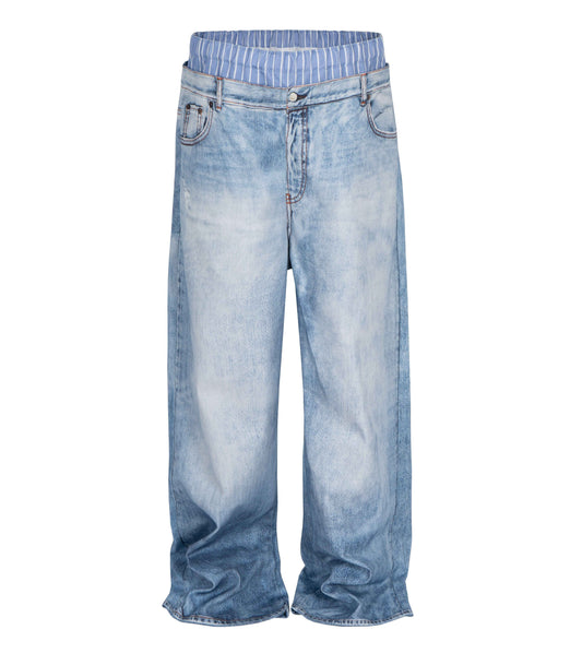 CONTRAST BOXER DENIM