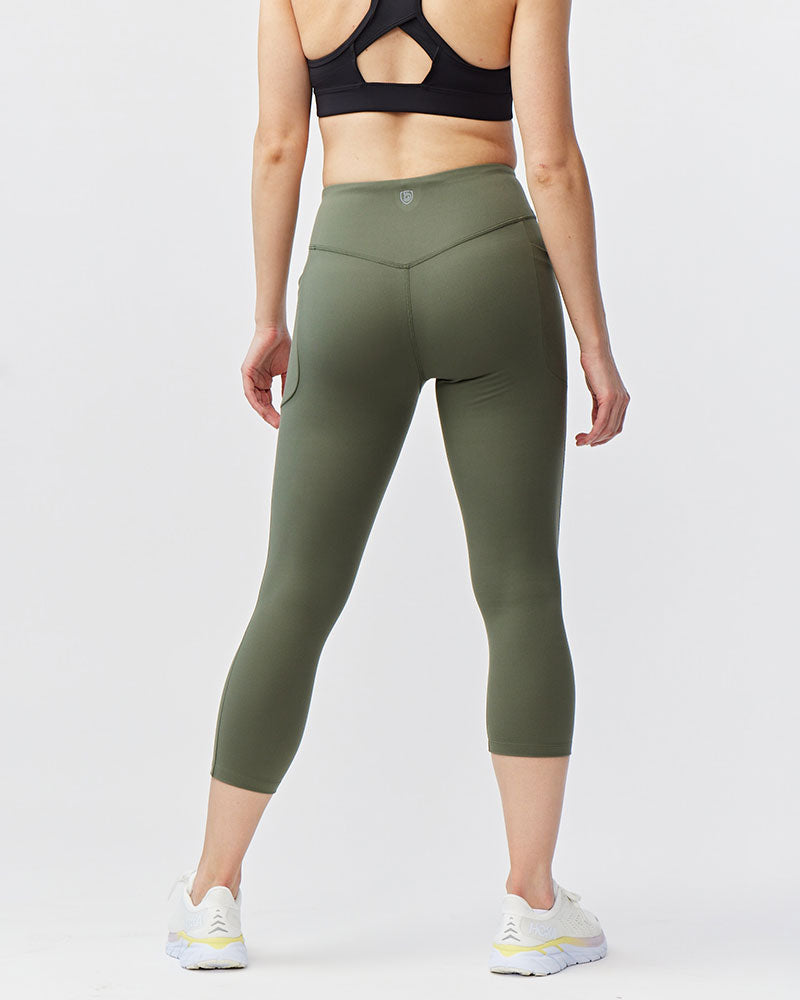 Go Again Women's Cropped Leggings Length 21" - JUSTLUXURY