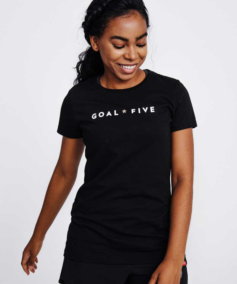 Goal Five Women's Athletic T-Shirt - JUSTLUXURY