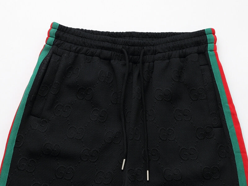 Gucci GG Monogram Embossed Tracksuit Black Web Stripe CUSTOM
