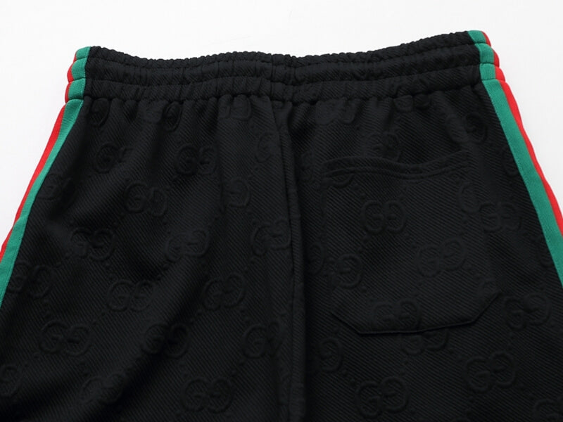 Gucci GG Monogram Embossed Tracksuit Black Web Stripe CUSTOM