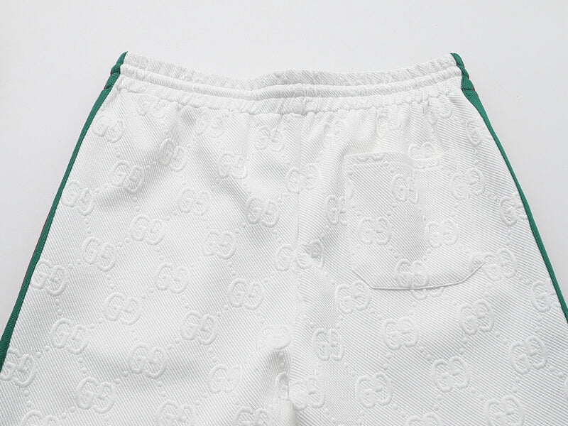 Gucci GG Monogram Embossed Tracksuit White Web Stripe CUSTOM