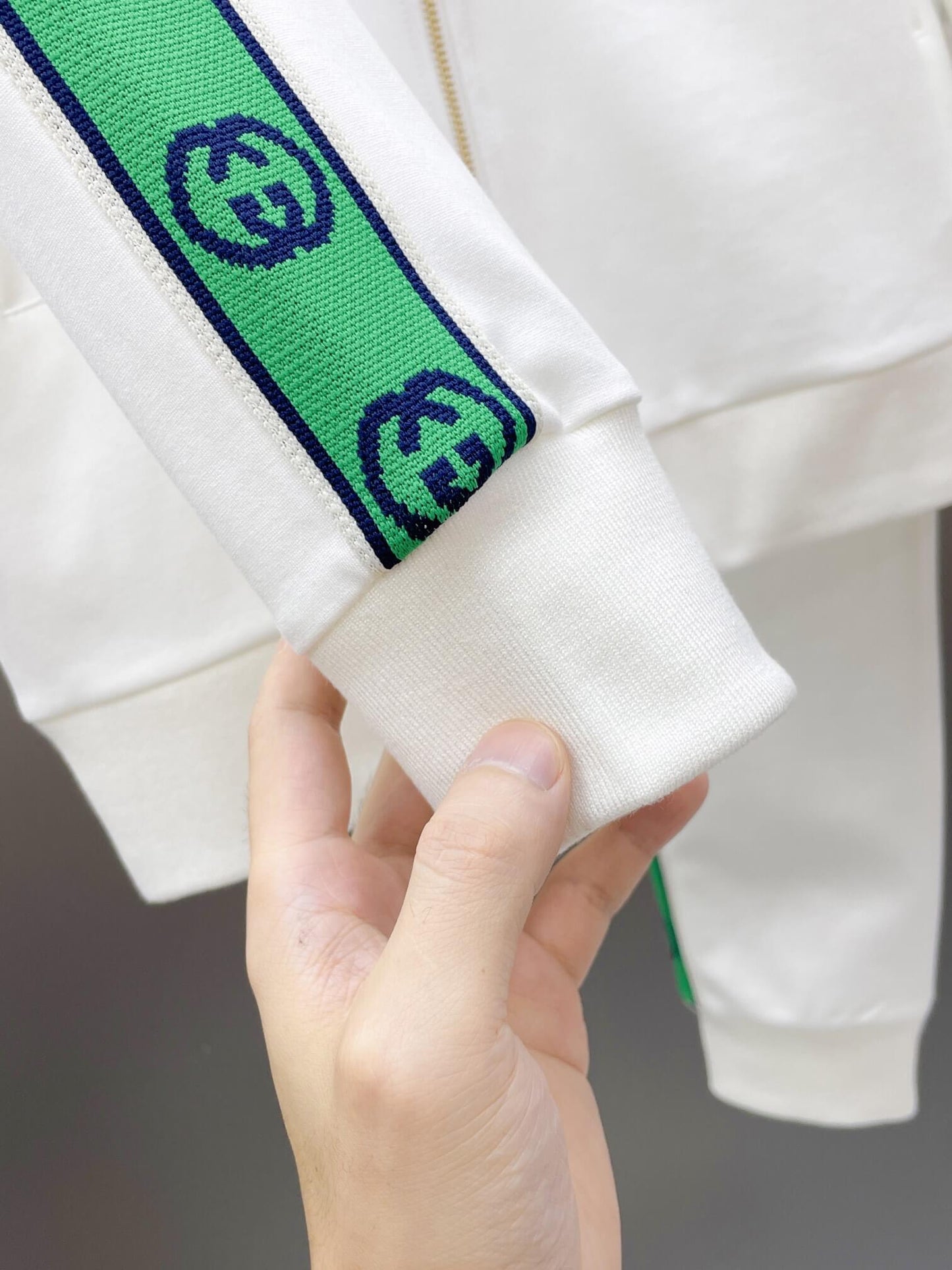 Gucci Interlocking G Gucci 1921 Technical Jersey Tracksuit White CUSTOM