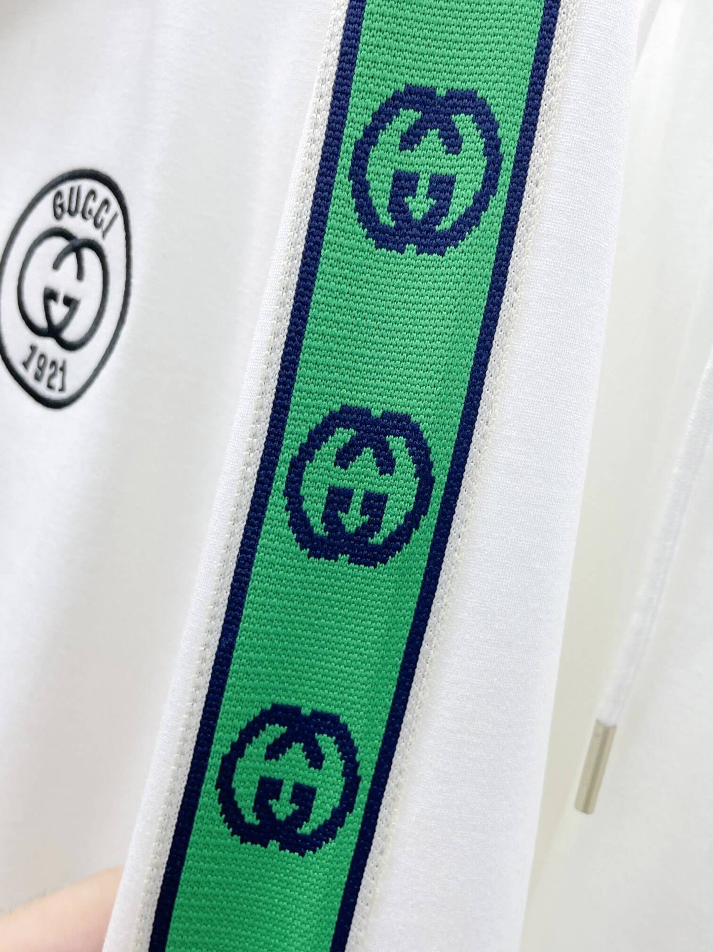 Gucci Interlocking G Gucci 1921 Technical Jersey Tracksuit White CUSTOM