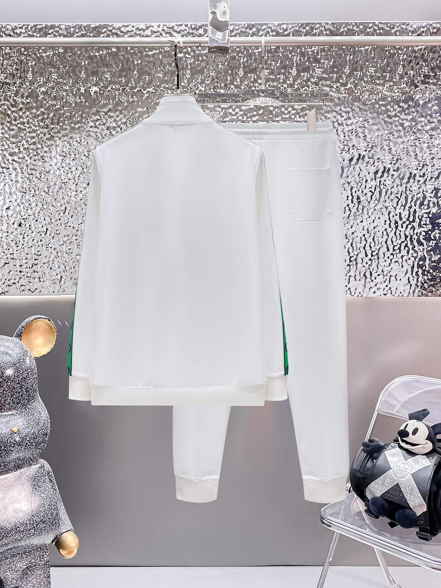 Gucci Interlocking G Gucci 1921 Technical Jersey Tracksuit White CUSTOM