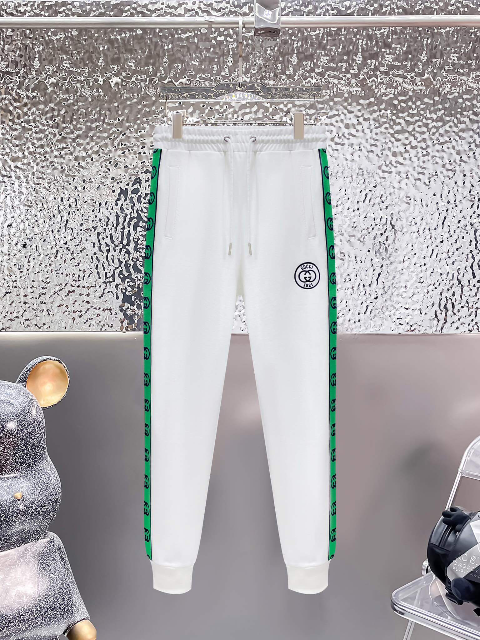 Gucci Interlocking G Gucci 1921 Technical Jersey Tracksuit White CUSTOM