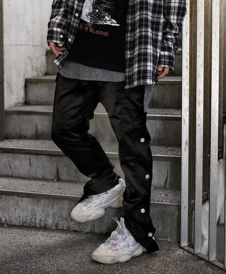 Straight Legging Popper Pants