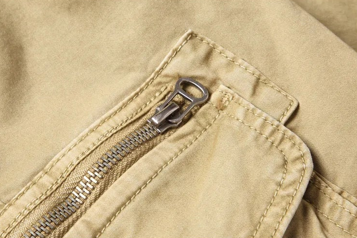 Rib Style Side Pockets Cargo Pants
