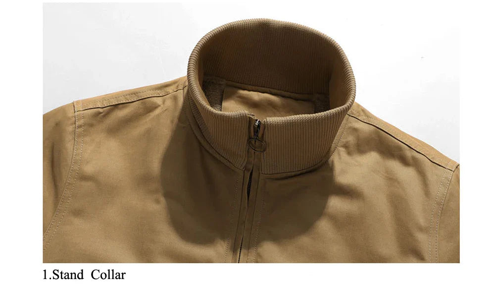 Patchwork Zipper Chief Bomber Jacket