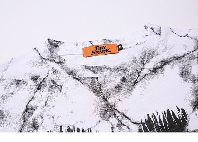 Butterfly Art Tie Die Long T-Shirt
