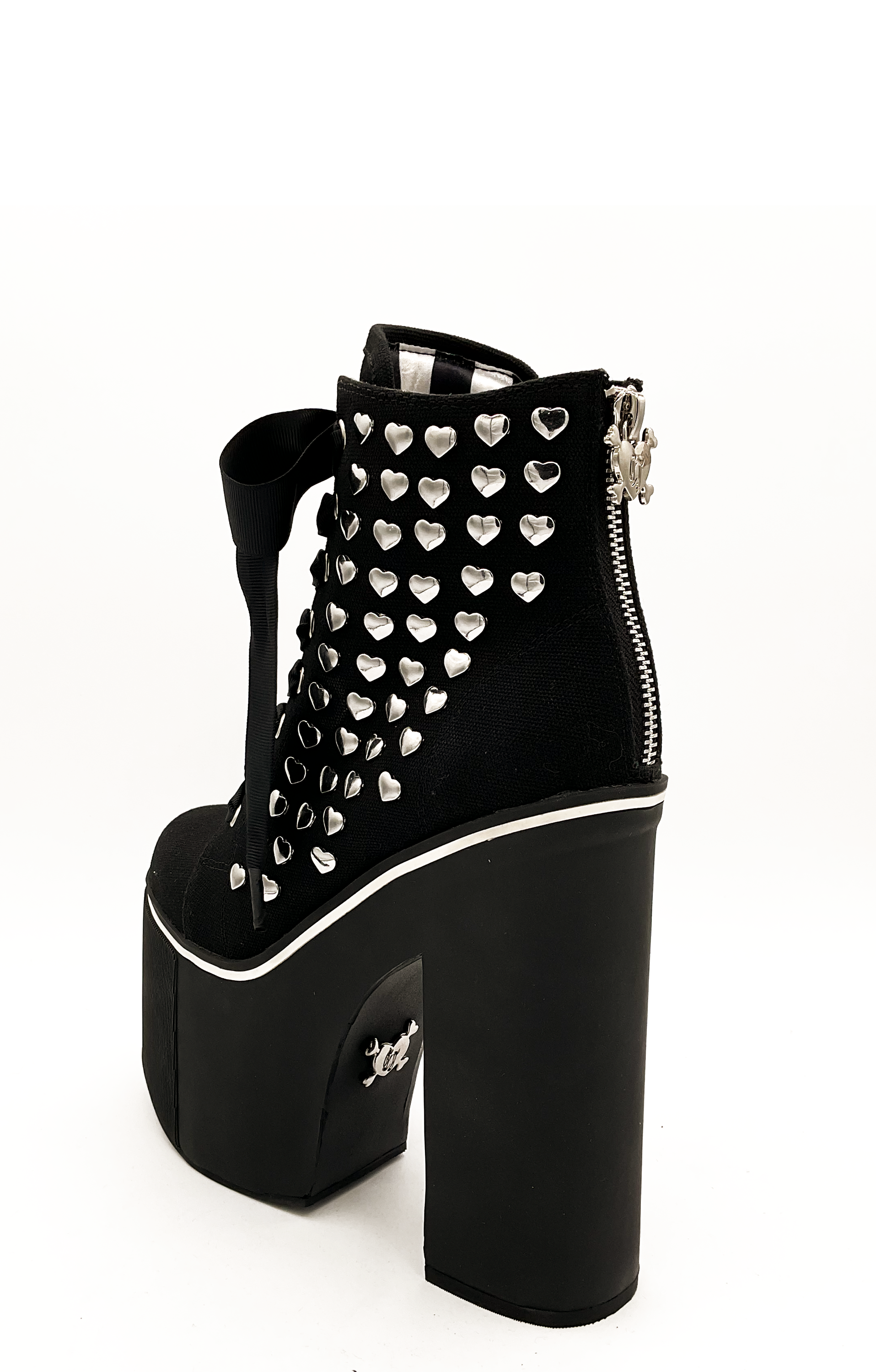Heartcore Platform Sneaker - Black - JUSTLUXURY