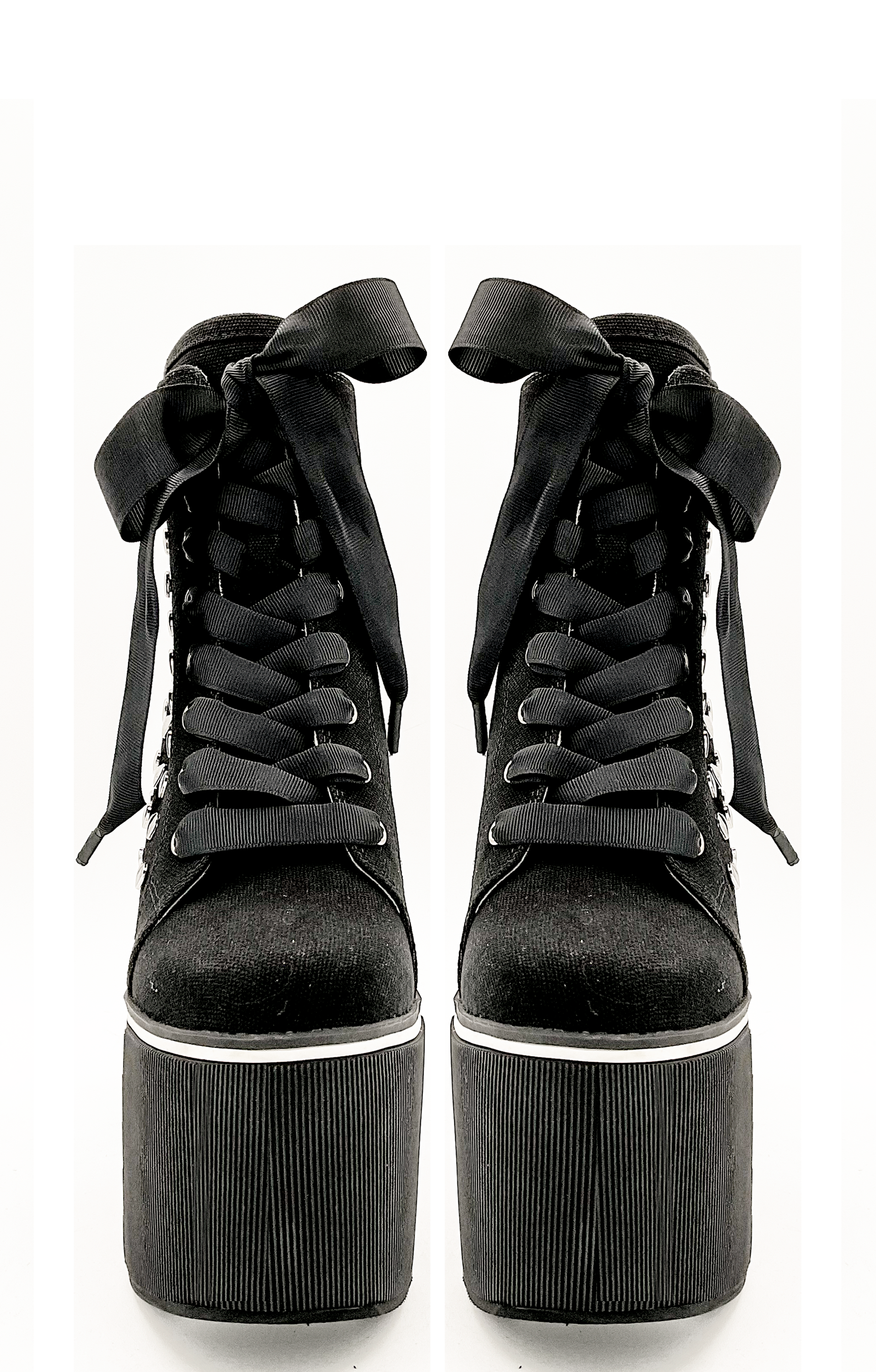 Heartcore Platform Sneaker - Black - JUSTLUXURY