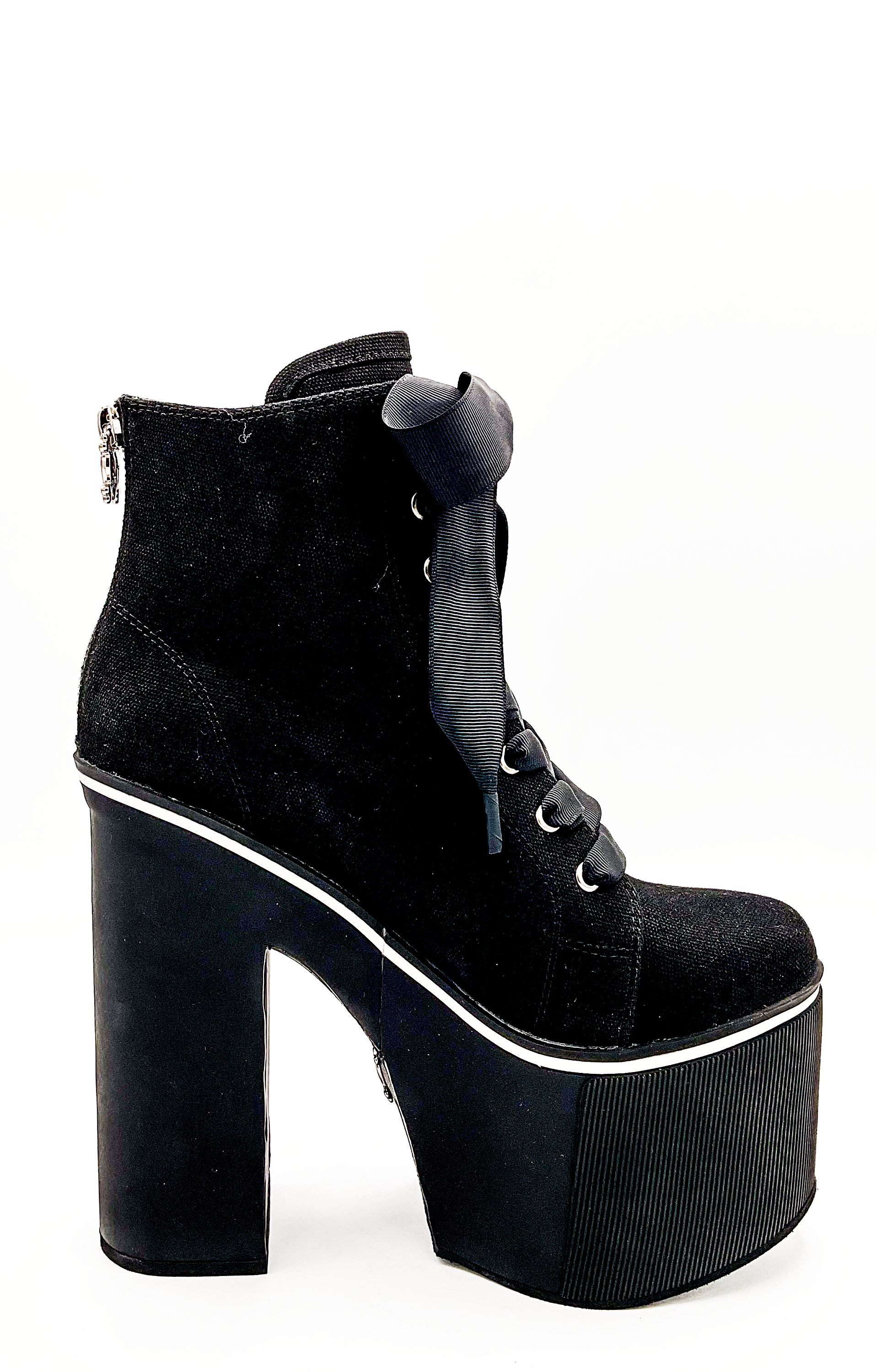 Heartcore Platform Sneaker - Black - JUSTLUXURY