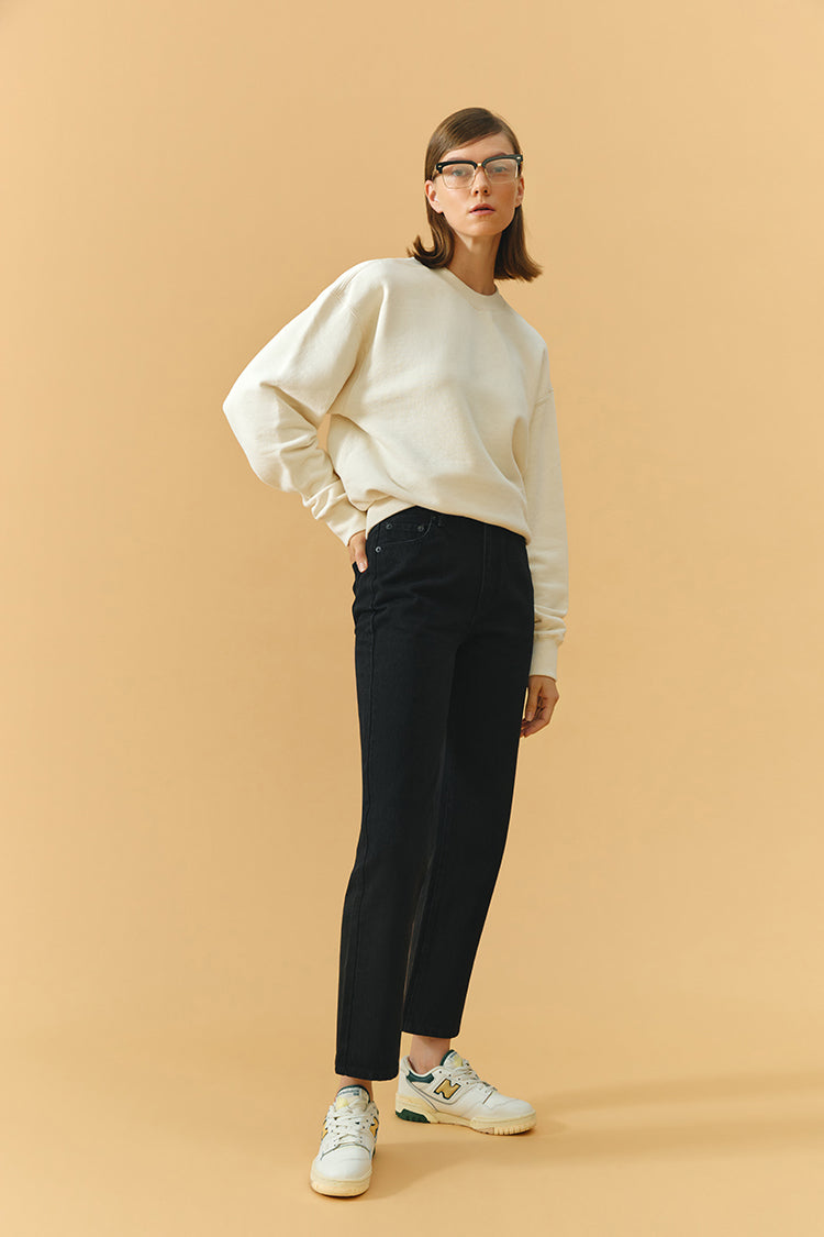 Chelsea High Rise Straight Crop Jeans HJ005 - JUSTLUXURY
