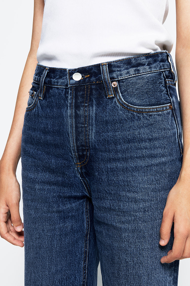 Manhattan High Rise Straight Ankle Jeans HJ160 - JUSTLUXURY