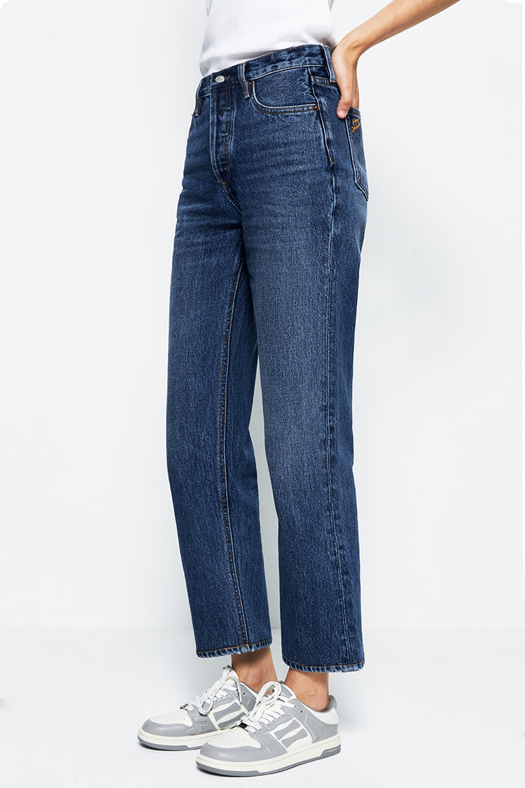 Manhattan High Rise Straight Ankle Jeans HJ160 - JUSTLUXURY