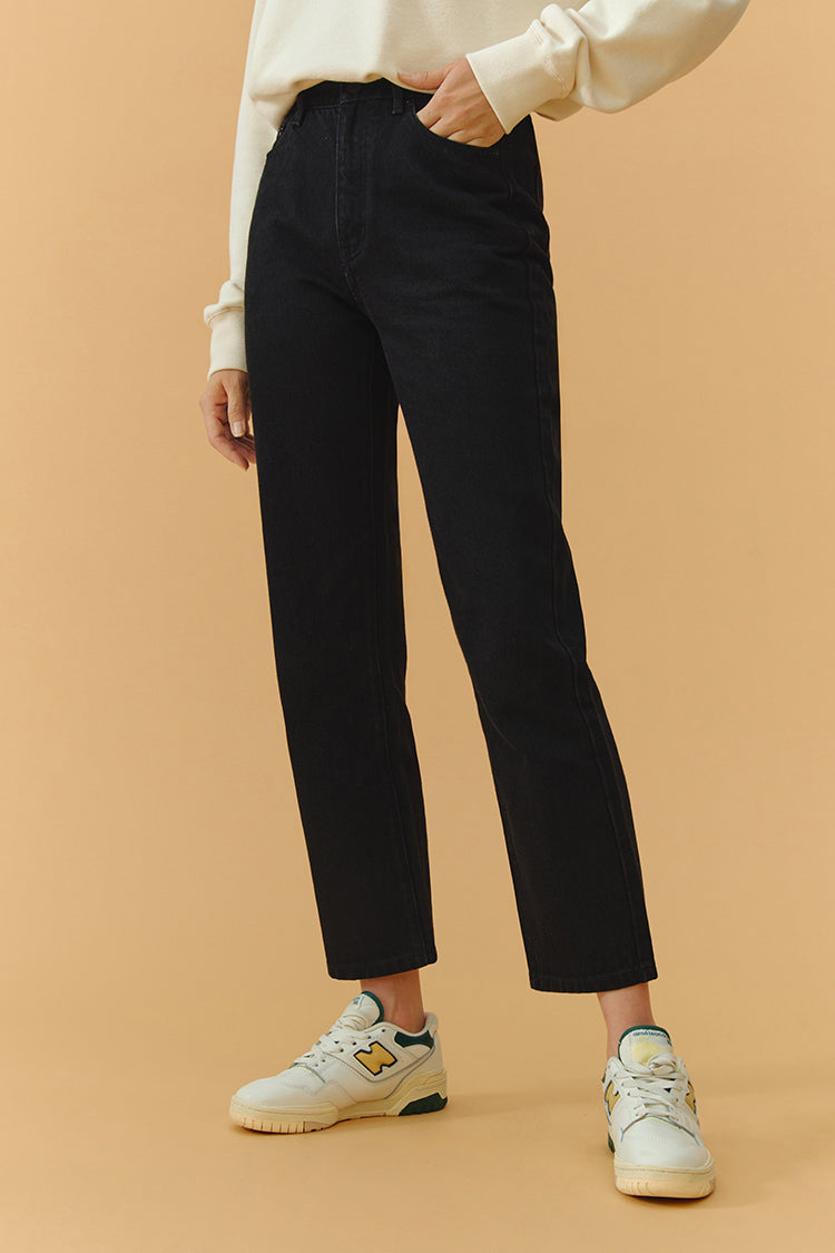 Chelsea High Rise Straight Crop Jeans HJ005 - JUSTLUXURY