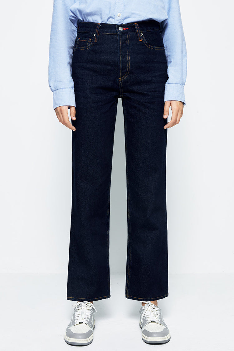 Manhattan High Rise Straight Ankle Jeans HJ160 - JUSTLUXURY