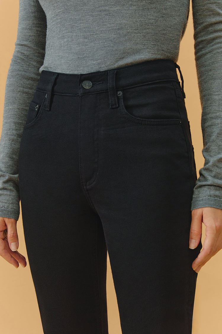 Two Shots High Rise Straight Crop Jeans HJ013 - JUSTLUXURY