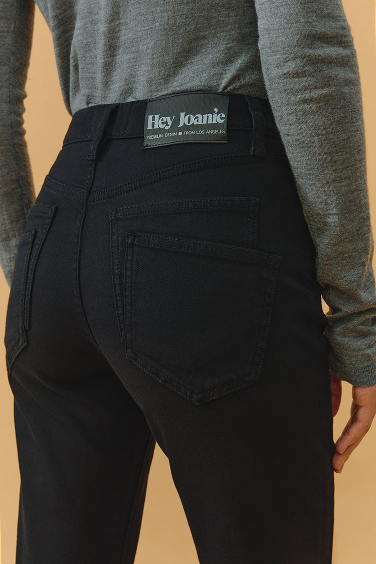 Two Shots High Rise Straight Crop Jeans HJ013 - JUSTLUXURY
