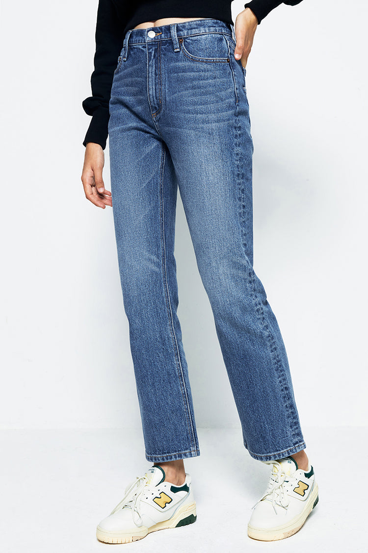 Activity Grrrl High Rise Kick Crop Jeans HJ017 [FINAL SALE] - JUSTLUXURY