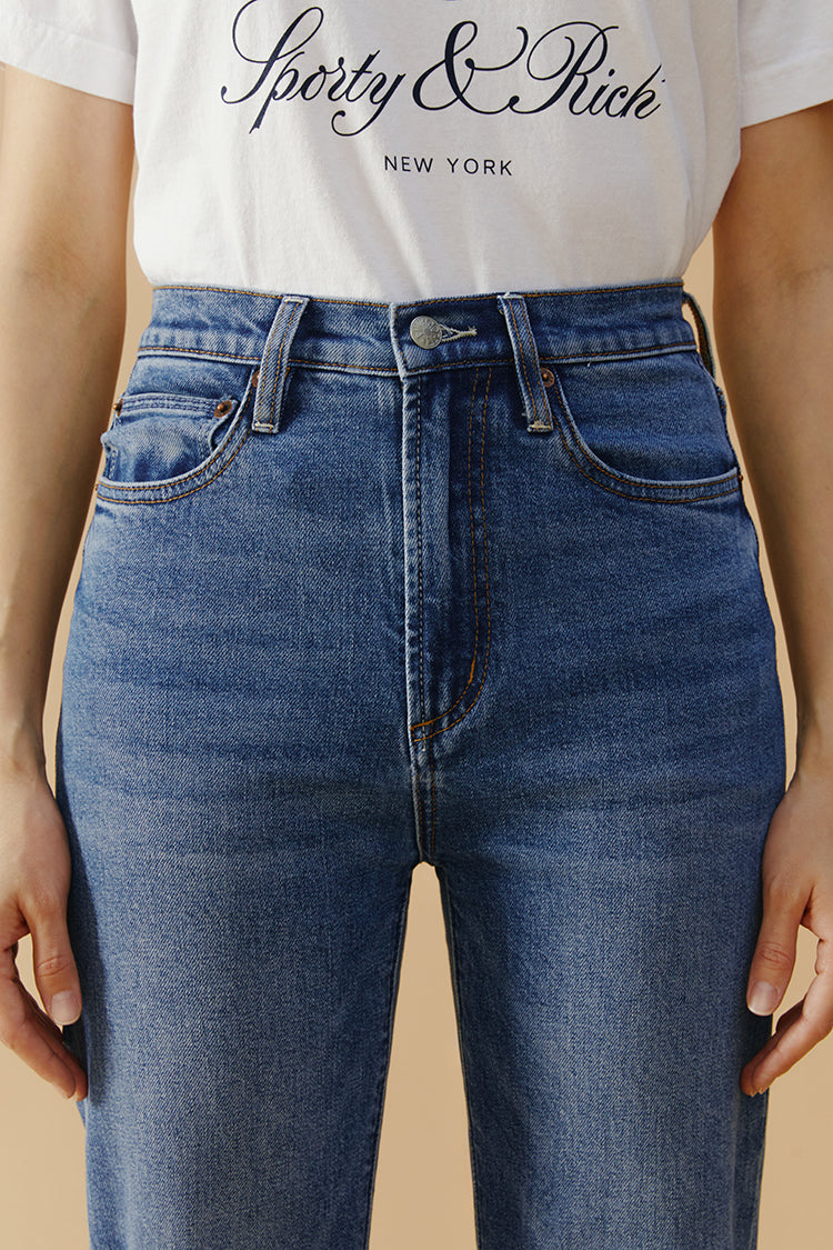 Chelsea High Rise Straight Crop Jeans HJ005 - JUSTLUXURY