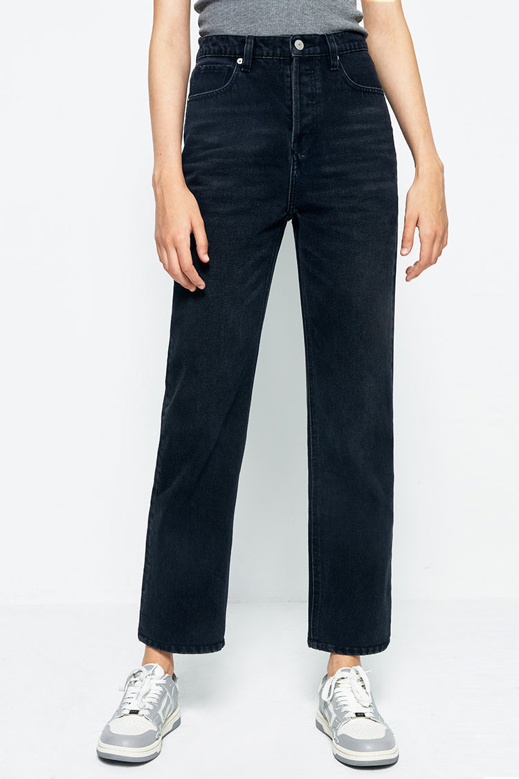 Manhattan High Rise Straight Ankle Jeans HJ160 - JUSTLUXURY