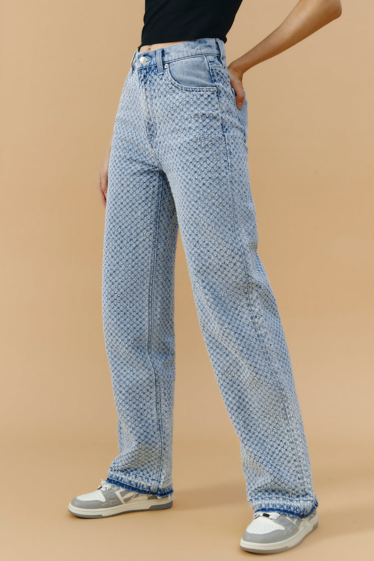 Coney Island Whitefish Tweed Wide Jeans HJ007 [FINAL SALE] - JUSTLUXURY