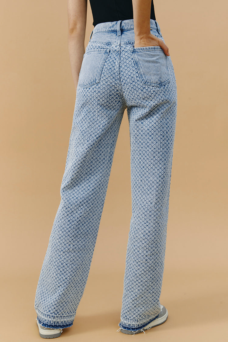 Coney Island Whitefish Tweed Wide Jeans HJ007 [FINAL SALE] - JUSTLUXURY