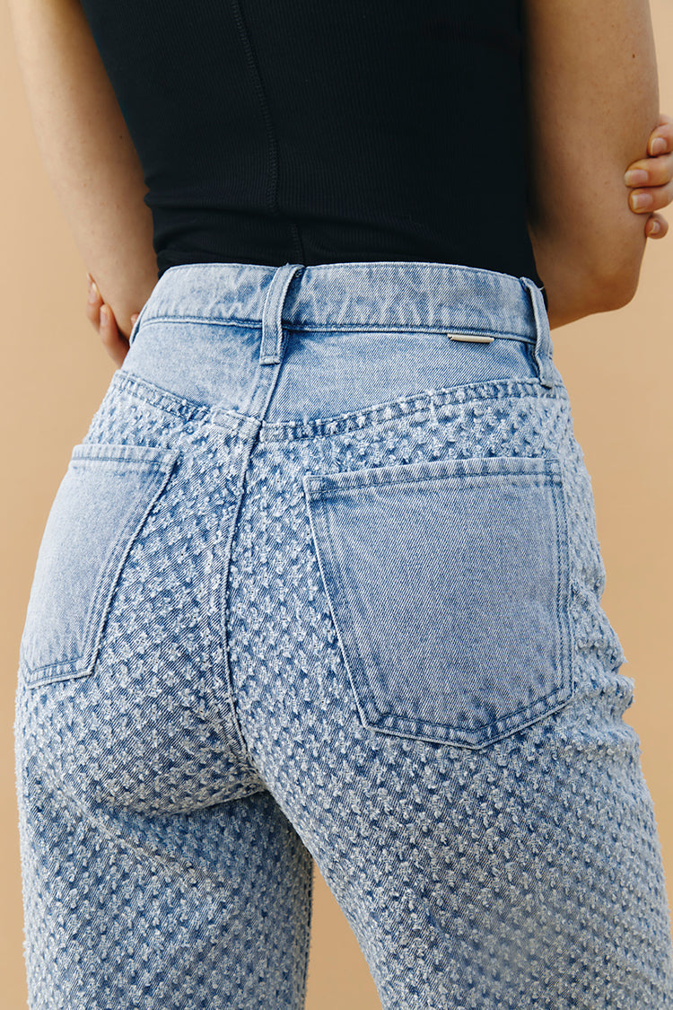 Coney Island Whitefish Tweed Wide Jeans HJ007 [FINAL SALE] - JUSTLUXURY