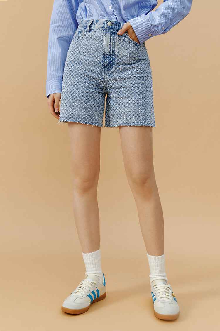 Venice Tweed High Rise Shorts HJ803 [FINAL SALE]