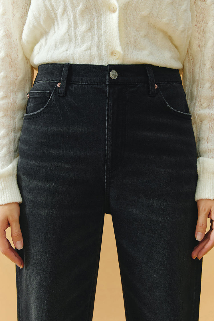 Angeles High Rise Baggy Jeans HJ103 - JUSTLUXURY