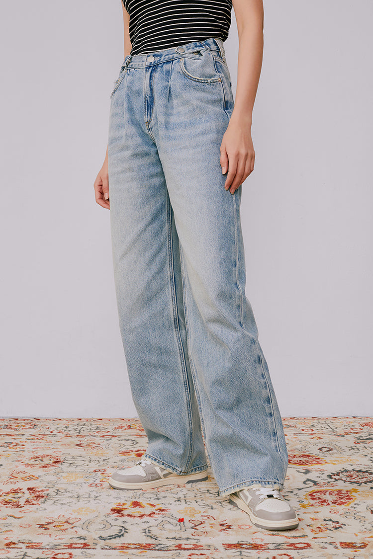 Fun City Wide Jeans HJ105 - JUSTLUXURY
