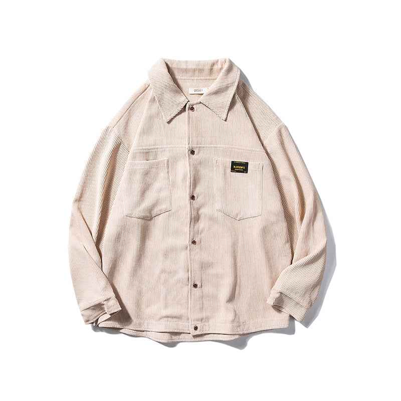 Velvet Pattern Point Collar Style Shirt
