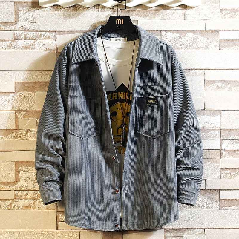 Velvet Pattern Point Collar Style Shirt