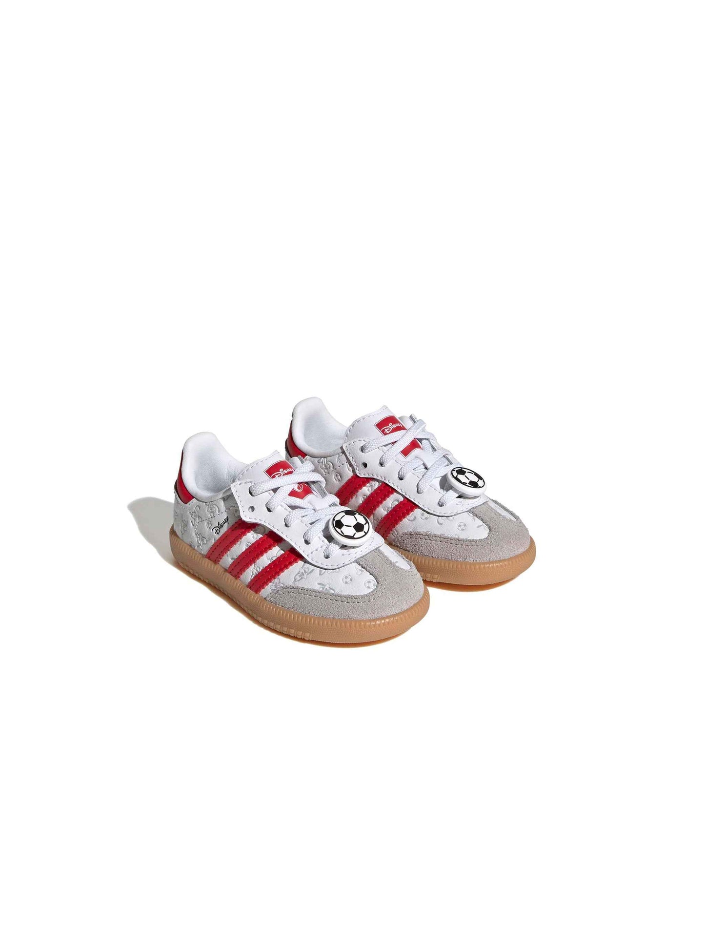 Adidas (TD) Disney Samba OG Elastic Lace - White/Red